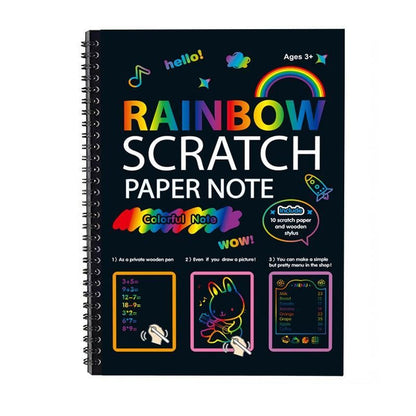 🔥Grande Promoção de Natal🌈✍️Papel Raspável Mágico Arco-Íris