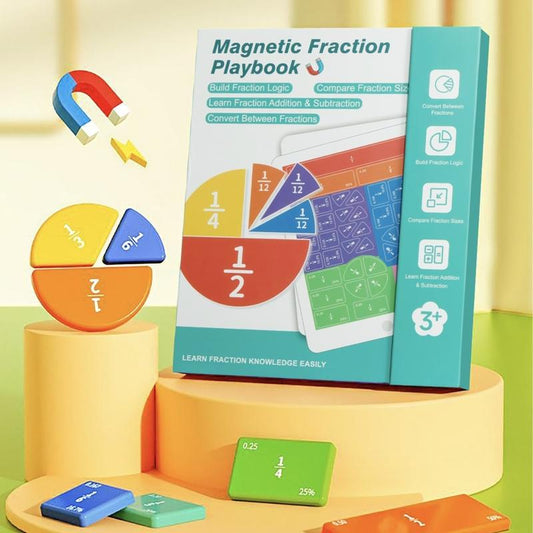 🏅 ÚLTIMO DIA DE OFERTA ESPECIAL 📚🧲 Livro Demonstrativo de Frações Magnético