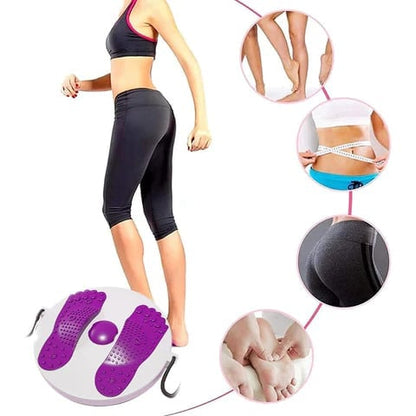✨ Prancha de Equilíbrio para Massagem e Exercícios de Torção da Cintura – Queime Gordura, Afine a Cintura e Melhore a Circulação em Casa