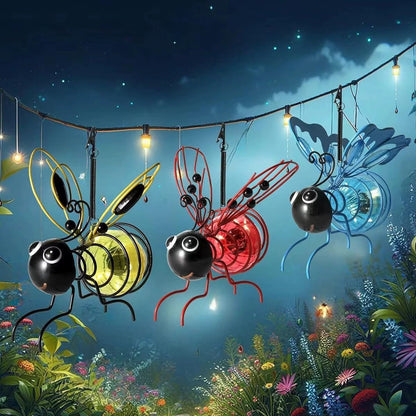 🐝Luminária solar de abelha para pendurar ao ar livre - Presente perfeito para mães que amam plantas ou literalmente qualquer pessoa que sorria ❤️