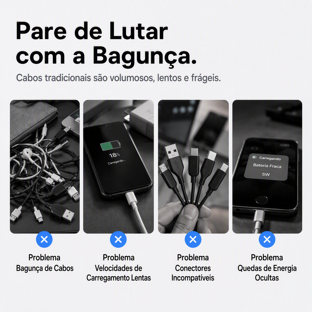 ⏳🔥Cabo de carregamento com porta-chaves e ecrã digital 4 em