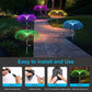 🔥COMPRE 1 E LEVE 2 (PACOTE COM 2)🔥Luminária Solar Impermeável para Jardim com Efeito de Água-viva e Mudança de Cor