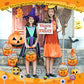 🔥🍬🎃 Sacos de lembranças de Halloween transparentes em forma de abóbora com fecho hermético 🎁