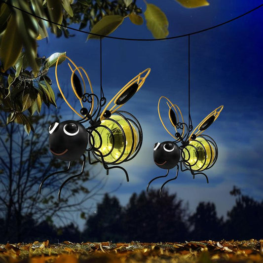 🐝Luminária solar de abelha para pendurar ao ar livre - Presente perfeito para mães que amam plantas ou literalmente qualquer pessoa que sorria ❤️