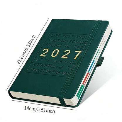 📔 OFERTA POR TEMPO LIMITADO: 50% DESCONTO! ⚡ Agenda/Caderno Diário A5 2027 - Uma Página por Dia - Portátil, Bem Organizado e Durável ✨
