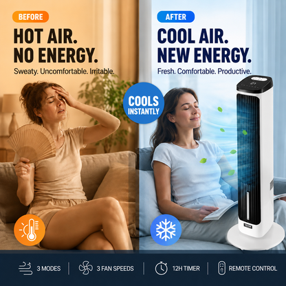 🌬️✨ Ventilador Turbo Portátil de Mesa – Resfriamento potente e silencioso para escritório e casa