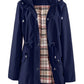 🔥Promoção Imperdível com 50% de Desconto🔥Jaquetas Casuais de Cor Sólida, Casacos Impermeáveis e Corta-Vento, Jaquetas Corta-Vento com Capuz