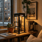 ✨ Luminária decorativa em estilo vintage de cabine telefônica