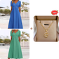 👗✨ Vestido Feminino Elegante com Decote em V – Confortável, Versátil e Perfeito Para Todas as Ocasiões