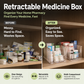 🔥 Organizador de medicamentos telescópico transparente — extensível, perfeito para um armário de medicamentos organizado 💊🗄️