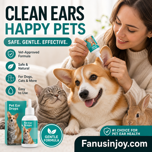 🐱🐶 Gotas Suaves para Limpeza de Ouvidos de Animais de Estimação — Diga Adeus às Doenças do Canal Auditivo Exterior