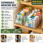🔥 Organizador de medicamentos telescópico transparente — extensível, perfeito para um armário de medicamentos organizado 💊🗄️
