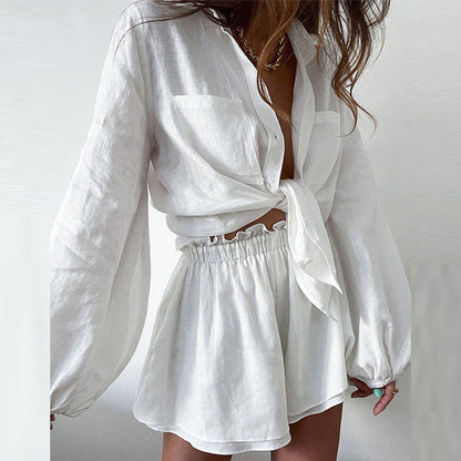 💖Promoção Imperdível de Verão💖 Conjunto de 2 Peças - Blusa e Shorts Feminino para o Verão