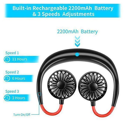 ✨ Promoção de Verão ✨ Ventilador Portátil de Pescoço
