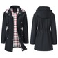 🔥Último dia da promoção: 50% de desconto🧥Casacos trench coat femininos impermeáveis com capuz