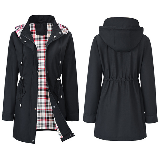 🔥Último dia da promoção: 50% de desconto🧥Casacos trench coat femininos impermeáveis com capuz
