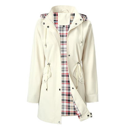 🔥Último dia da promoção: 50% de desconto🧥Casacos trench coat femininos impermeáveis com capuz