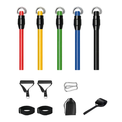 ⏳Oferta Especial por Tempo Limitado⏰ Conjunto de 13 Faixas Elásticas de Resistência com Alça para Academia em Casa