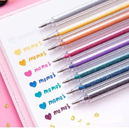✨Oferta especial do último dia: apenas 15,99€!! ⚡Mais de 50.000 unidades vendidas! 🎁Conjunto de Canetas de Gel com Glitter