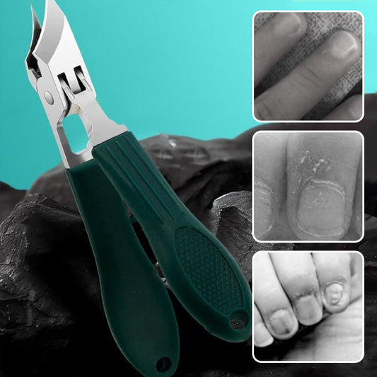 Conjunto de manicure de 3 peças com lâminas angulares de 25° e pega antiderrapante
