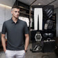 Camiseta Masculina de Seda Gelada para o Verão