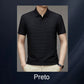 Camiseta Masculina de Seda Gelada para o Verão
