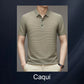Camiseta Masculina de Seda Gelada para o Verão