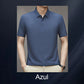Camiseta Masculina de Seda Gelada para o Verão