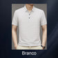 Camiseta Masculina de Seda Gelada para o Verão
