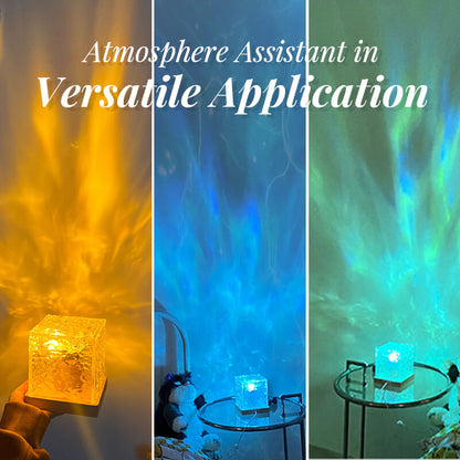 🌌 Projetor Aurora Dreamscape – Rotação de 360°, Mudança de Cor e Atmosfera Relaxante 🛏️✨