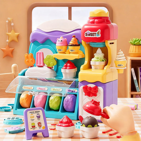 ערכת בצק משחק לגלידה DIY לילדים