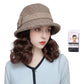 כובע דלי עם פאה קצרה ומסולסלת