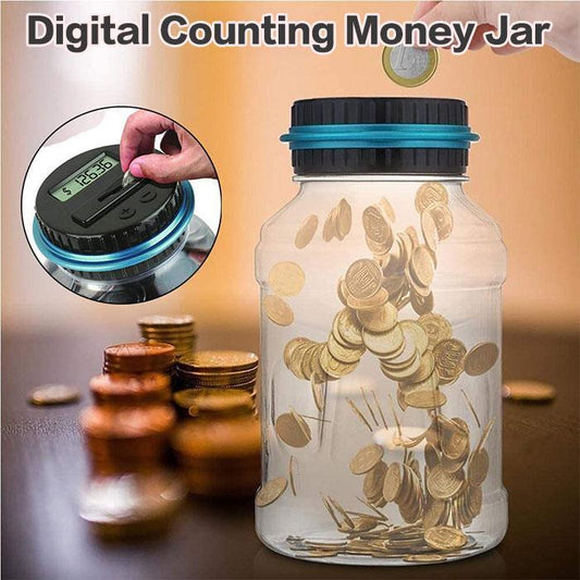📢📢50% DESCONTO!! ⏰Veja as suas poupanças a crescer – Mealheiro digital com contagem automática de moedas e definição de objetivos