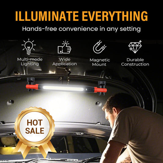 🔥Oferta por tempo limitado - Lanterna de trabalho LED magnética e recarregável