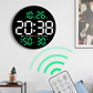 💎 -50% DESCONTO EM RELÓGIO DIGITAL LED GRANDE! 💎 Apresenta hora, data, temperatura e humidade + comando para casa e escritório 🕒
