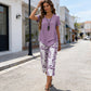 👚 50% DE DESCONTO AGORA! 🔥 Conjunto Blusa Gola Redonda Solta e Calça Pantalona – Tecido macio, modelagem fluida e ideal para o dia a dia 🌸