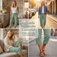 📢📢50% off new arrivals-Women's Solid-Color Pleated Cotton-Linen Cropped Pants