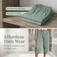 📢📢50% off new arrivals-Women's Solid-Color Pleated Cotton-Linen Cropped Pants