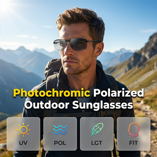 🔥🕶️Óculos de Sol Polarizados Fotocromáticos para Uso Externo🔥☀️