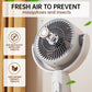 Ventilador com controlo remoto, altura ajustável e oscilação automática - Para secretária, de pé ou de chão