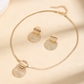 💫 50% DE DESCONTO POR TEMPO LIMITADO! ✨ Conjunto de Joias Geométricas Modernas – Banhado a Ouro, Leve e Elegante 🔶