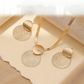 💫 50% DE DESCONTO POR TEMPO LIMITADO! ✨ Conjunto de Joias Geométricas Modernas – Banhado a Ouro, Leve e Elegante 🔶