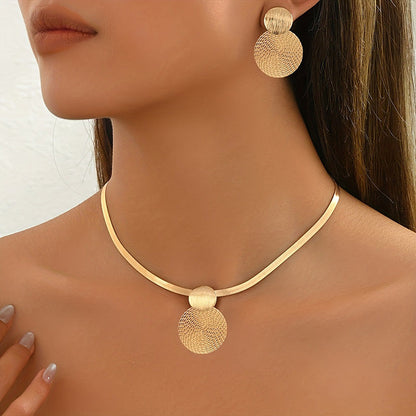 💫 50% DE DESCONTO POR TEMPO LIMITADO! ✨ Conjunto de Joias Geométricas Modernas – Banhado a Ouro, Leve e Elegante 🔶
