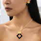 💫 50% DE DESCONTO POR TEMPO LIMITADO! ✨ Conjunto de Joias Geométricas Modernas – Banhado a Ouro, Leve e Elegante 🔶