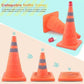 🥳PROMOÇÃO IMPERDÍVEL DE 2026🥳💞MAIS DE 50 MIL UNIDADES VENDIDAS!🚨🛑 50% DE DESCONTO! Cone de Segurança Refletivo Dobrável – Ganhe luzes de LED GRÁTIS! Visível na neblina e na escuridão. Salve vidas nas rodovias. Um item essencial para todos os carros! 🔆✨