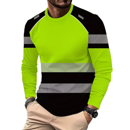 👕 50% DE DESCONTO AGORA! ✨ Camiseta esportiva masculina com estampa 3D – Alta visibilidade, respirável e com caimento atlético – Perfeita para corrida, ciclismo ou esportes ao ar livre – Leve e confortável 🌿