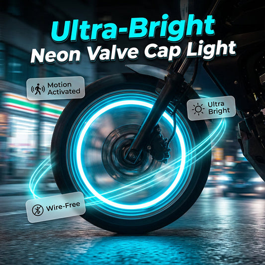 Luz de tampa de válvula de motocicleta sem fio