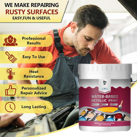 🔥Novidade de 2026, Sucesso de Vendas e 50% de Desconto🔥 Tinta Removedora de Ferrugem para Metais – Previne a ferrugem com apenas uma demão, sem necessidade de lixar, inodora. 🔨🛡️