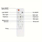 🔥Promoção 50% de desconto - 🎁Ventilador de teto portátil 2 em 1 com luz e controle remoto