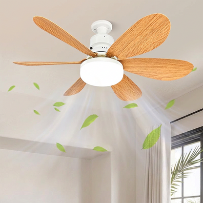 ⏳Oferta Especial por Tempo Limitado⏰Ventilador de Teto Inteligente 2 em 1 com Luz
